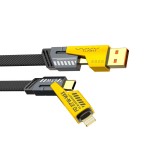 Vyvylabs Elite Series two-for-two Fast Charging Cable U+C to C+L 100W 1.2M Black VCSHY65-BK